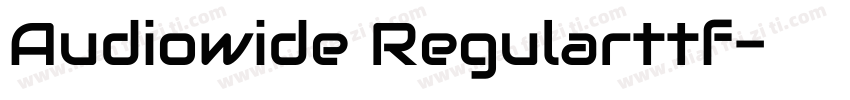 Audiowide Regularttf字体转换